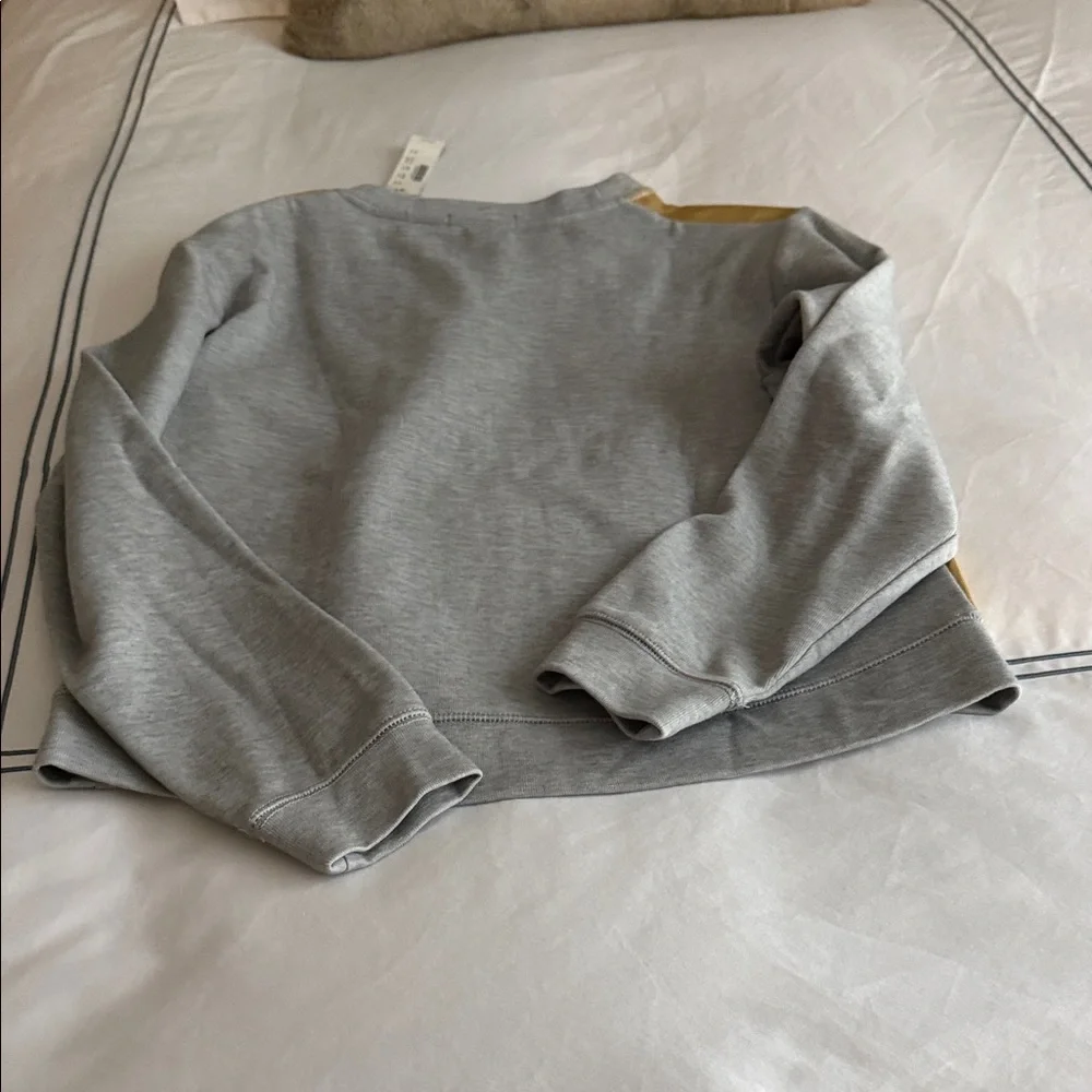 NWT J. Crew Gold and Gray sweathirt